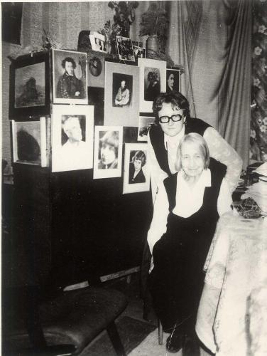Н. Рубинская с писательницей А. И. Цветаевой. (Москва, 1970-е гг.)